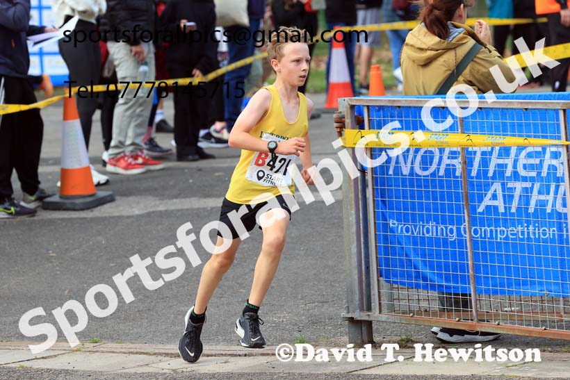 Boys Under-13s, 2024 Northern Mens 6 and Womens 4 and Youngsters Relays, Stanley Park, Blackpool.  Photo: David T. Hewitson/Sports for All Pics